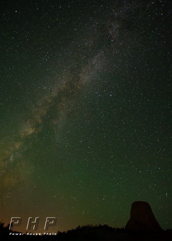 Devils Tower at Night